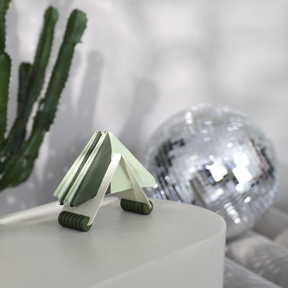 Napkin Holder CHEER Beige Olive