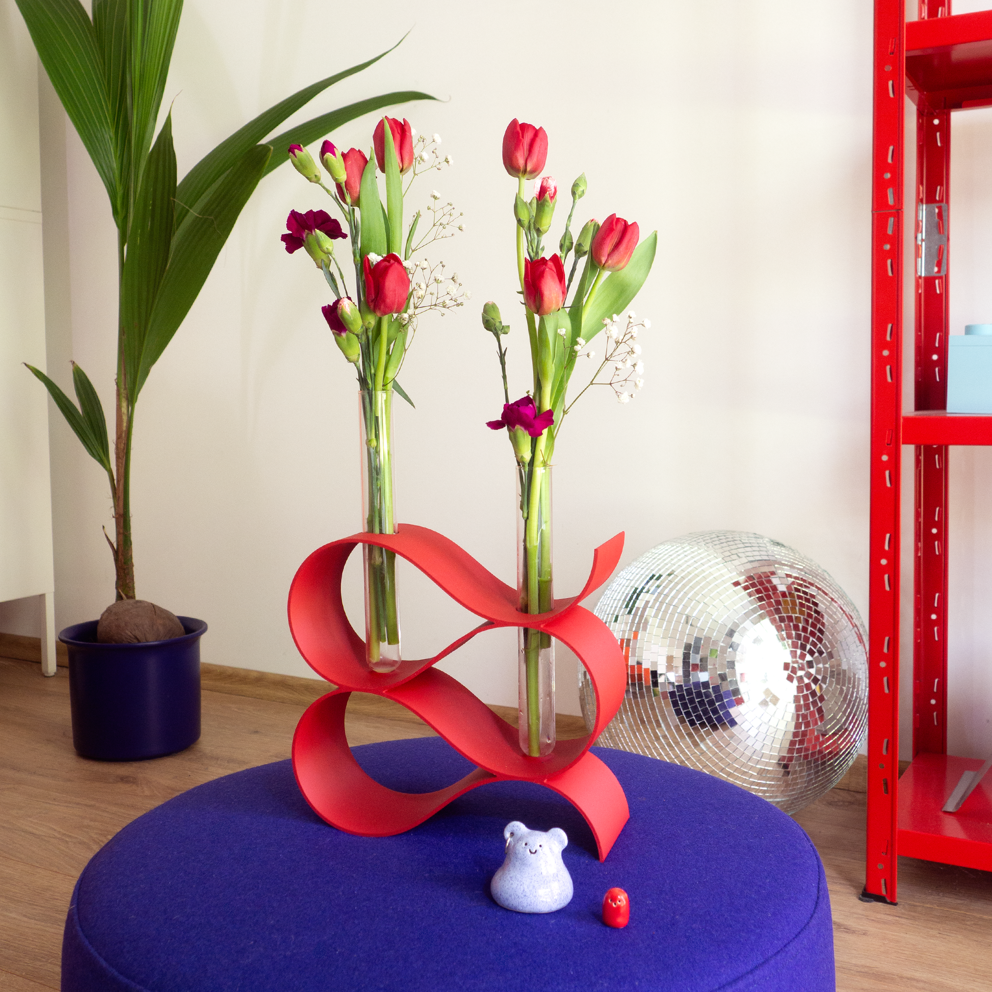 SLIDE Vase Red
